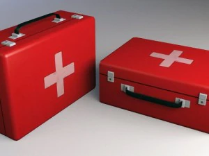 zestaw medyczny, niski poli Model 3D