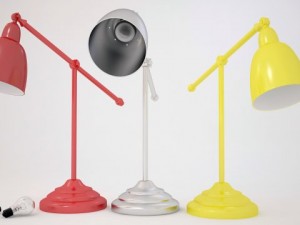 office desk lamp w bulb 3D Model