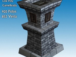 archer tower 3D Model