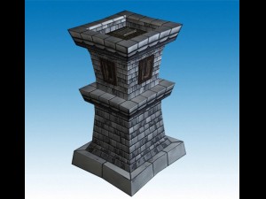 archer tower Modèle 3D