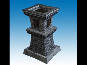 archer tower Modèle 3D