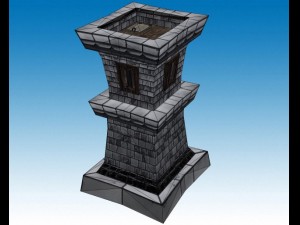archer tower Modèle 3D