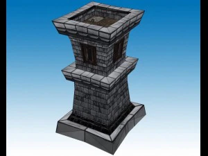 archer tower 3D Model