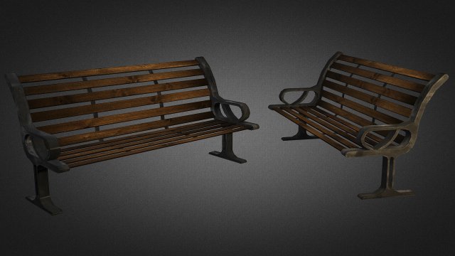 bench 01 3D मॉडल .c4d .max .obj .3ds .fbx .stl .blend 