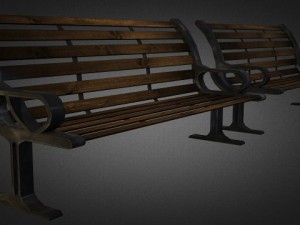 bench 01 3D मॉडल