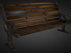 bench 01 3D मॉडल