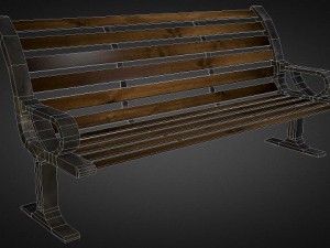 bench 01 3D मॉडल