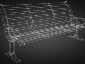 bench 01 3D मॉडल