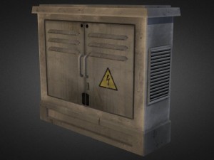 electric fuse box 02 Model 3D