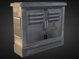 electric fuse box 02 Model 3D