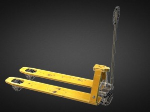 pallet truck and pallet Modello 3D