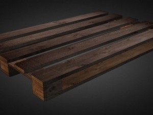 pallet truck and pallet Modello 3D