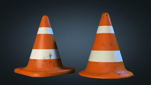 traffic cones 3Dモデル .c4d .max .obj .3ds .fbx .stl .blend 