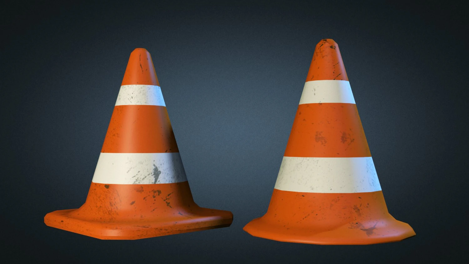 traffic cones 3D Model .c4d .max .obj .3ds .fbx .stl .blend 