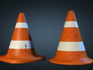 traffic cones 3D मॉडल