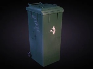 trash dumpster 01 3D Model