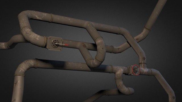 pipe pack 01 Modelo 3D .c4d .max .obj .3ds .fbx .stl .blend 