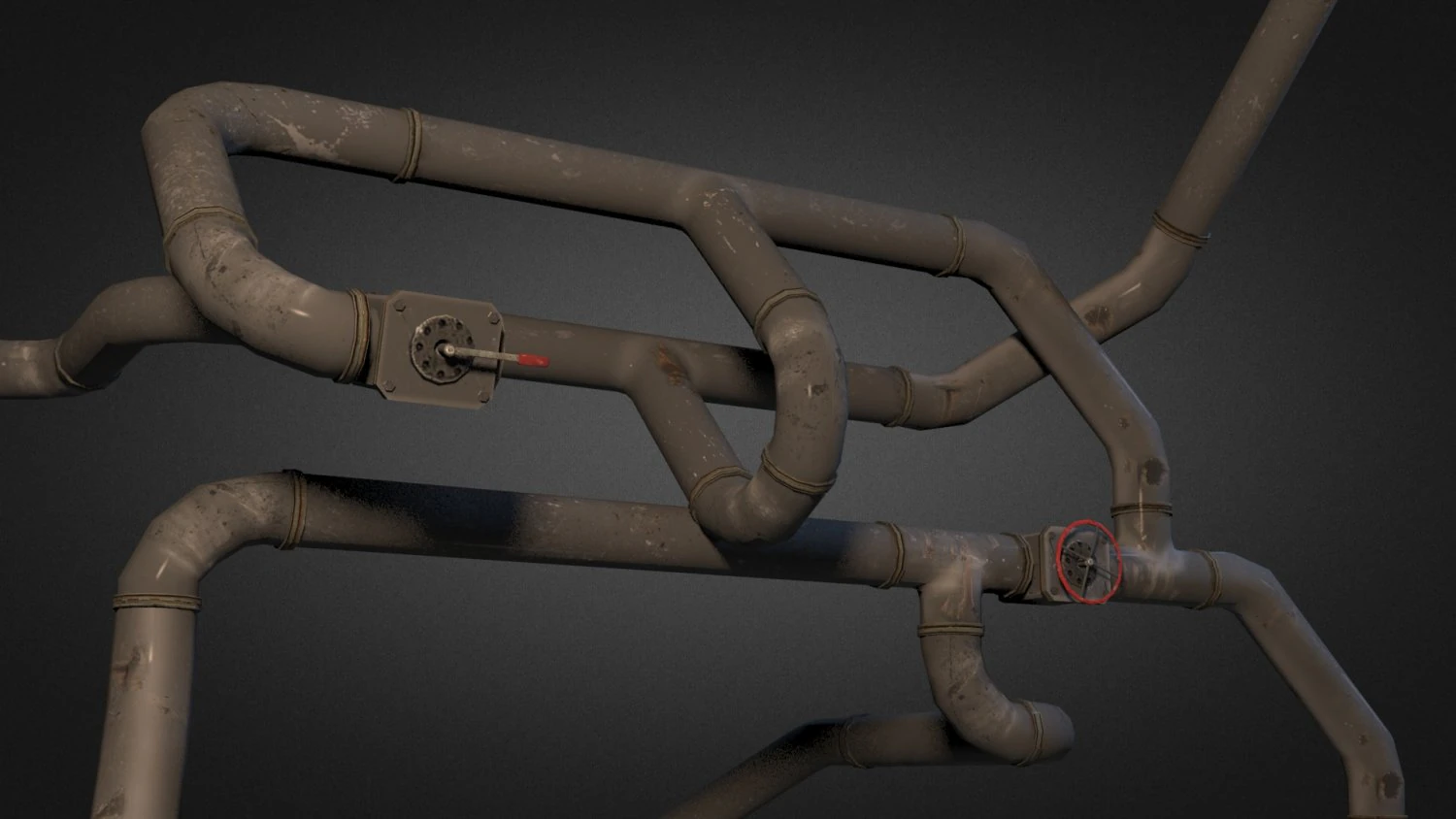 pipe pack 01 3D Model .c4d .max .obj .3ds .fbx .stl .blend 