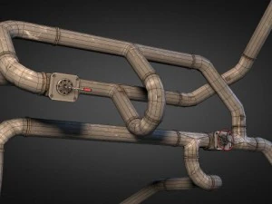 pipe pack 01 3D Model