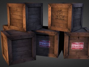 crates 01 3D 模型