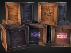 crates 01 3D Model