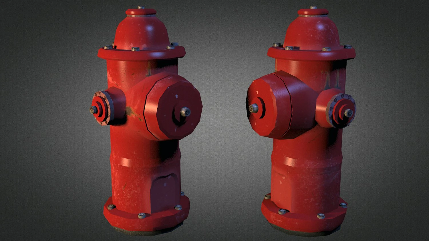 fire hydrant 3D Model .c4d .max .obj .3ds .fbx .stl .blend 