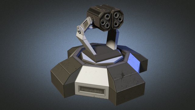 missile tower scifi 3D मॉडल .c4d .max .obj .3ds .fbx .stl .blend 