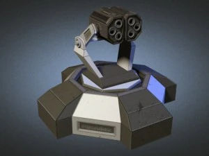 missile tower scifi 3D Model