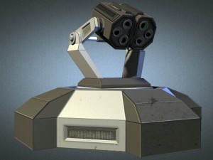 missile tower scifi 3D मॉडल