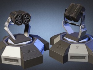 missile tower scifi 3D मॉडल