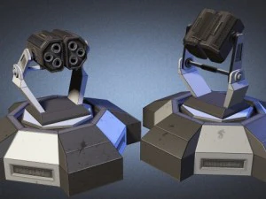 missile tower scifi 3D Model