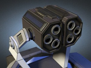 missile tower scifi 3D मॉडल