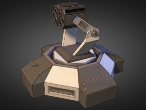 missile tower scifi 3D मॉडल