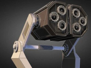 missile tower scifi 3D Model