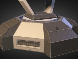 missile tower scifi 3D मॉडल