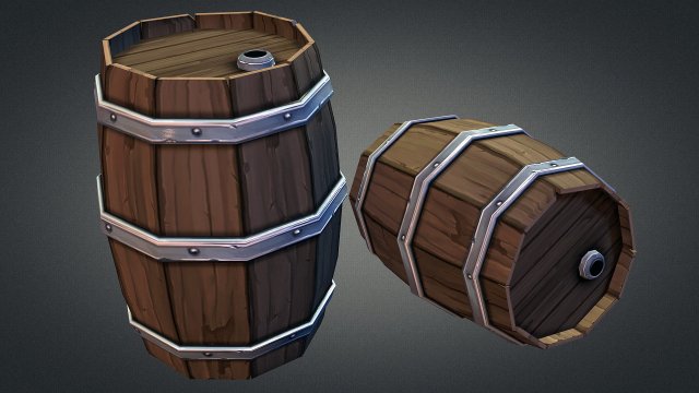 barrel 3D 模型 .c4d .max .obj .3ds .fbx .stl .blend 