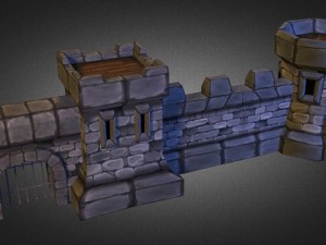 medieval castle pack 3D Model