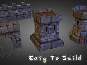 medieval castle pack 3D Model