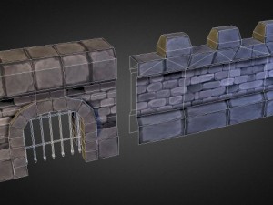 medieval castle pack 3D Model