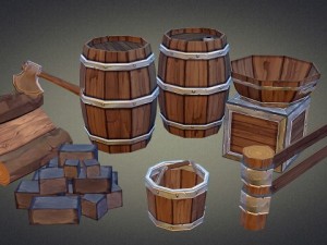 medieval props vol 1 3D मॉडल