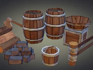 medieval props vol 1 3D Model