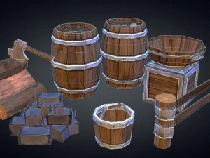 medieval props vol 1 3D Model
