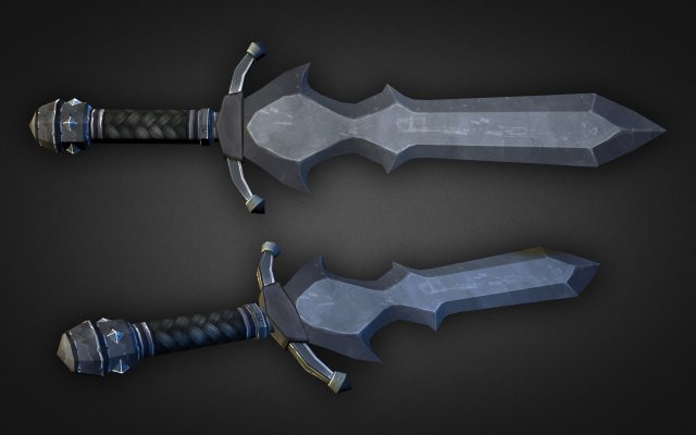 sword 02 Modello 3D .c4d .max .obj .3ds .fbx .stl .blend 