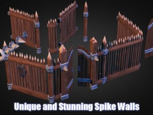 wooden fortress pack 3D-Modell