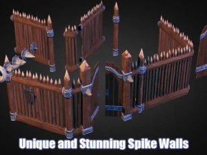 wooden fortress pack 3D Model