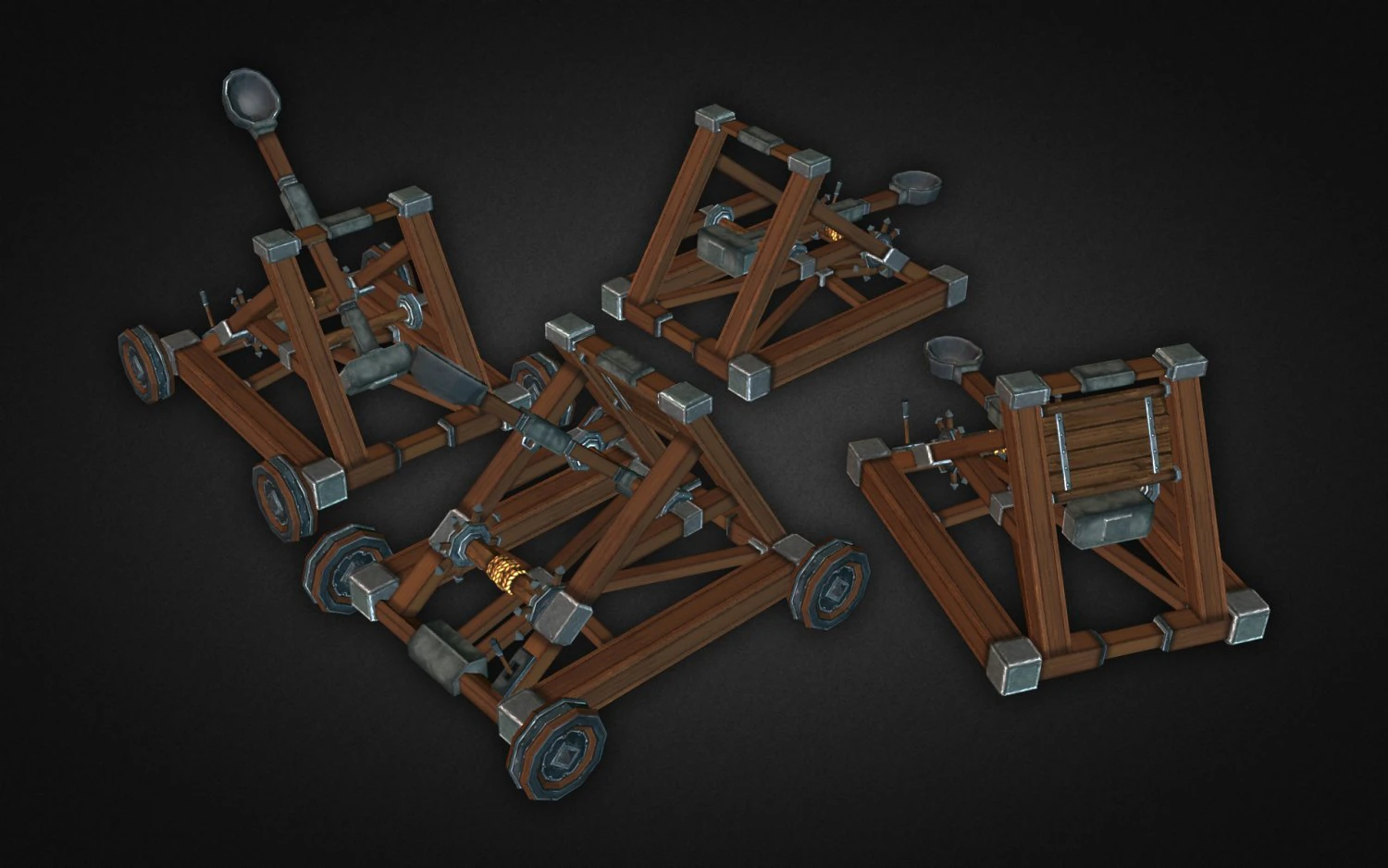 catapult kit 3D Model .c4d .max .obj .3ds .fbx .stl .blend 