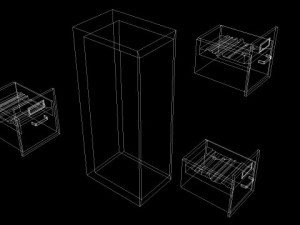 file cabinet 3D-Modell