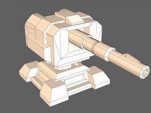 td cannon tower 01 Modelo 3D