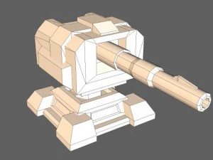 td cannon tower 01 3D Model