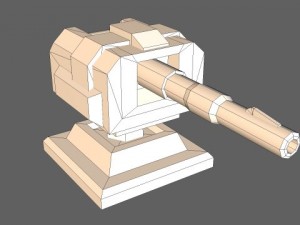 td cannon tower 01 Modelo 3D